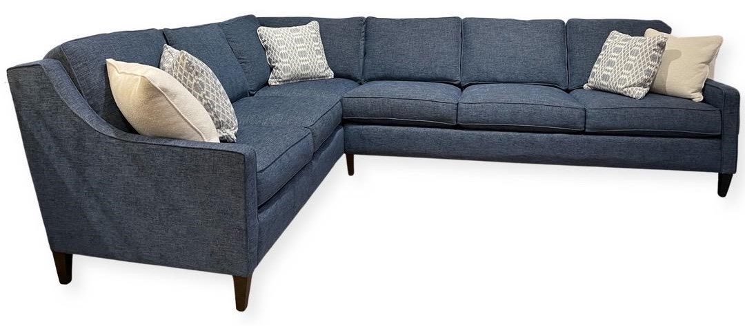 Rowe My Style Studio DT100 B 117 DT100 B 118 2pc Track Arm Sectional w Tapered Post Leg Simon s Furniture Sectional Sofas